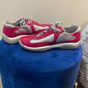 Vintage Leather Prada’s gently used. I purchased these back in 2012